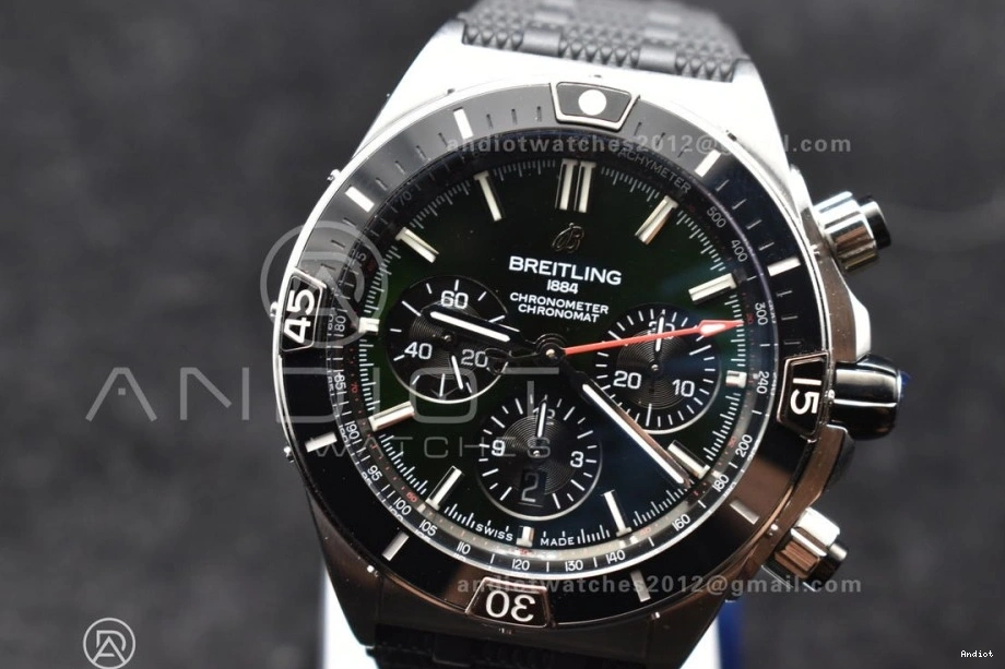 Robber Edition Green Chronomat BLSF On A7750 44mm Bracelet Best SS 1:1 B01 Dial 0325